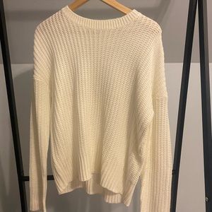 Cream knit sweater